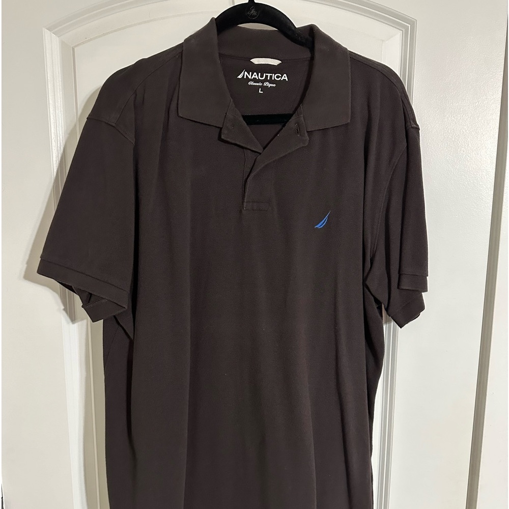 Brown Nautica L polo